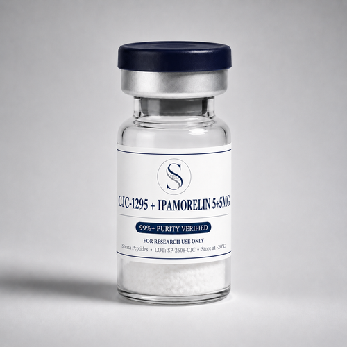 CJC-1295 + Ipamorelin research vial by Strata Peptides